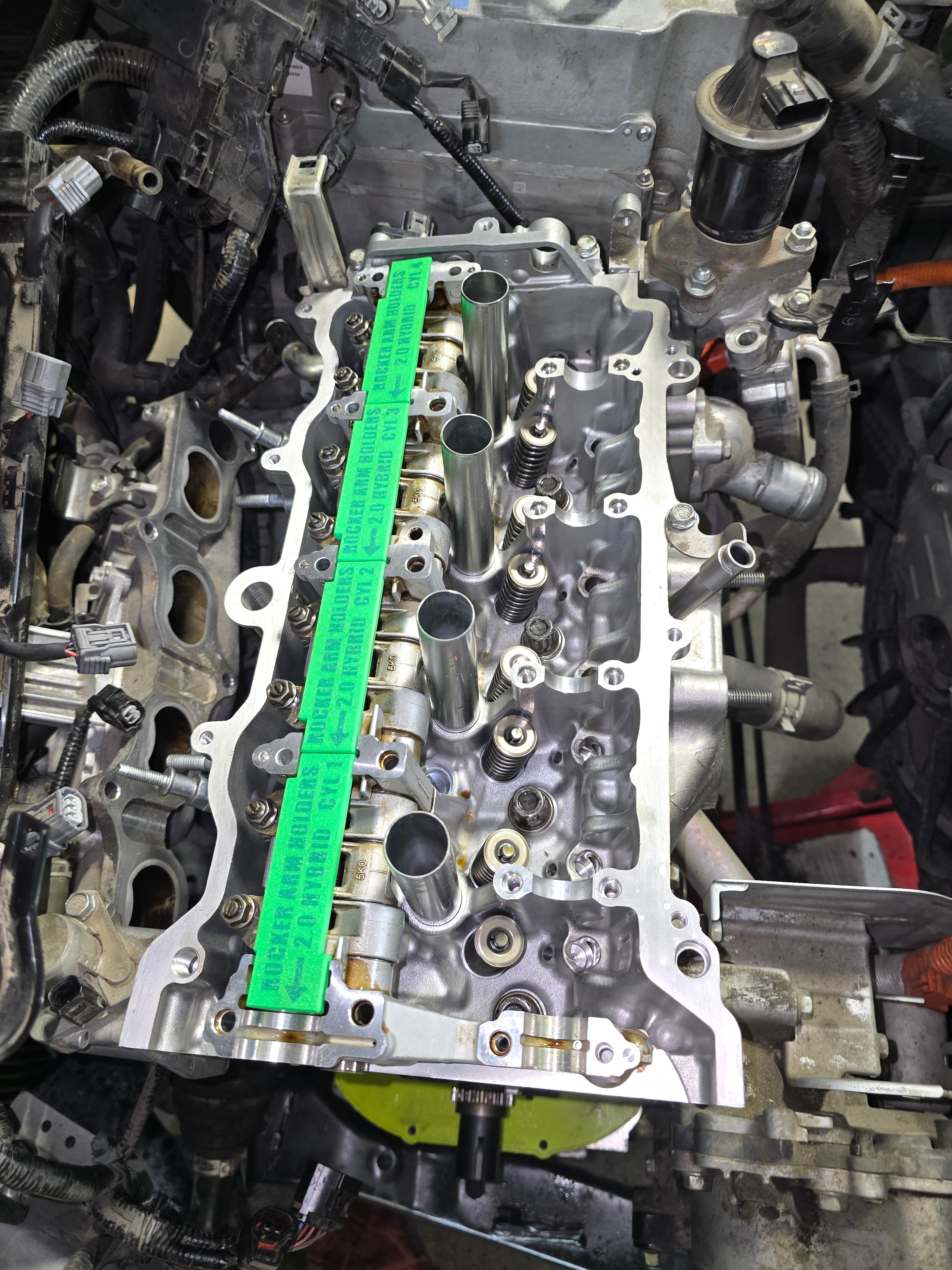 2.0 Hybrid Cylinder Head Disassembly Tray & Rocker Arm Holders